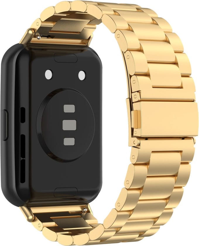 Stalen bandje - RVS - geschikt voor Huawei Fit 2 - goud