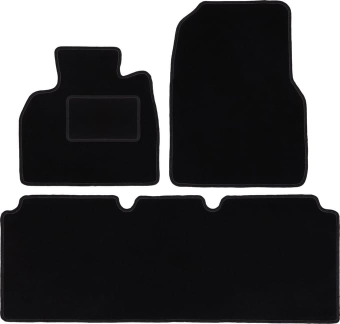 Zwarte veloursmatten voor: Renault Espace IV minivan (2002-2014)