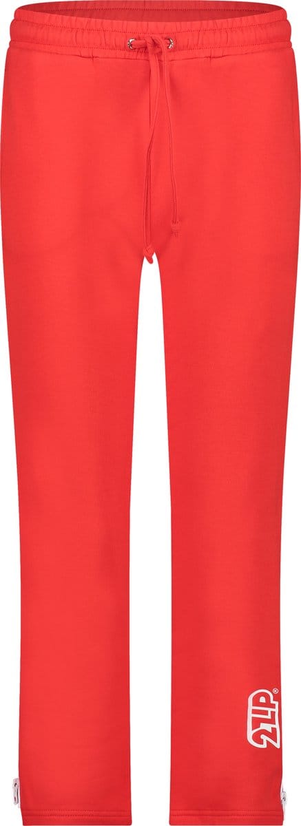 2ZiP katoenen joggingbroek met doorlopende ritsen - Dames - Rood - L