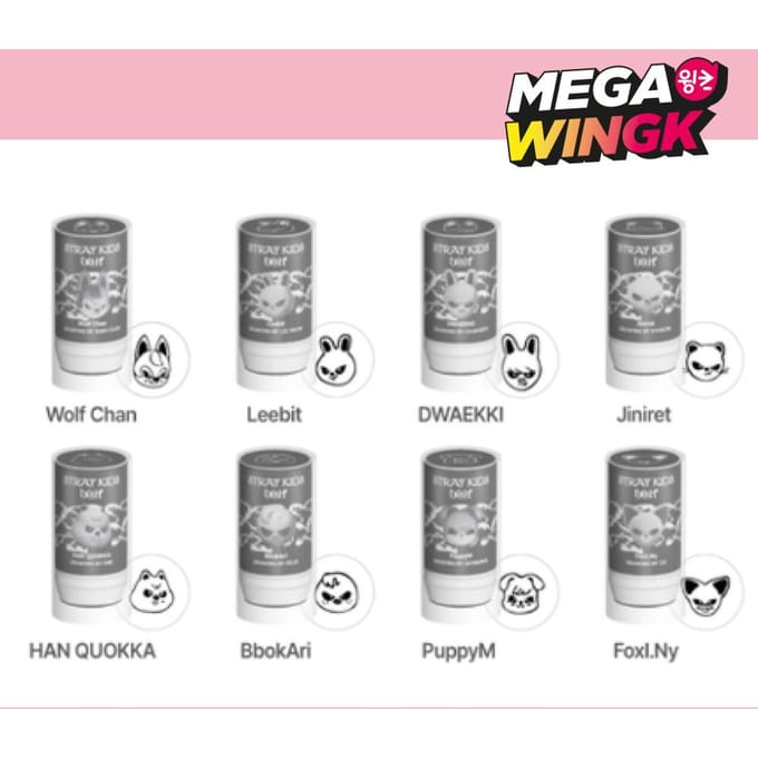 Stray Kids ‘DO IT’ Pop-Up Officiële Merchandise 05. SKZOO Stamp [Leebit] gray