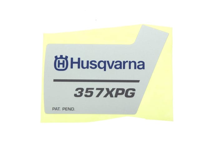 Husqvarna 357xpg starterkap sticker