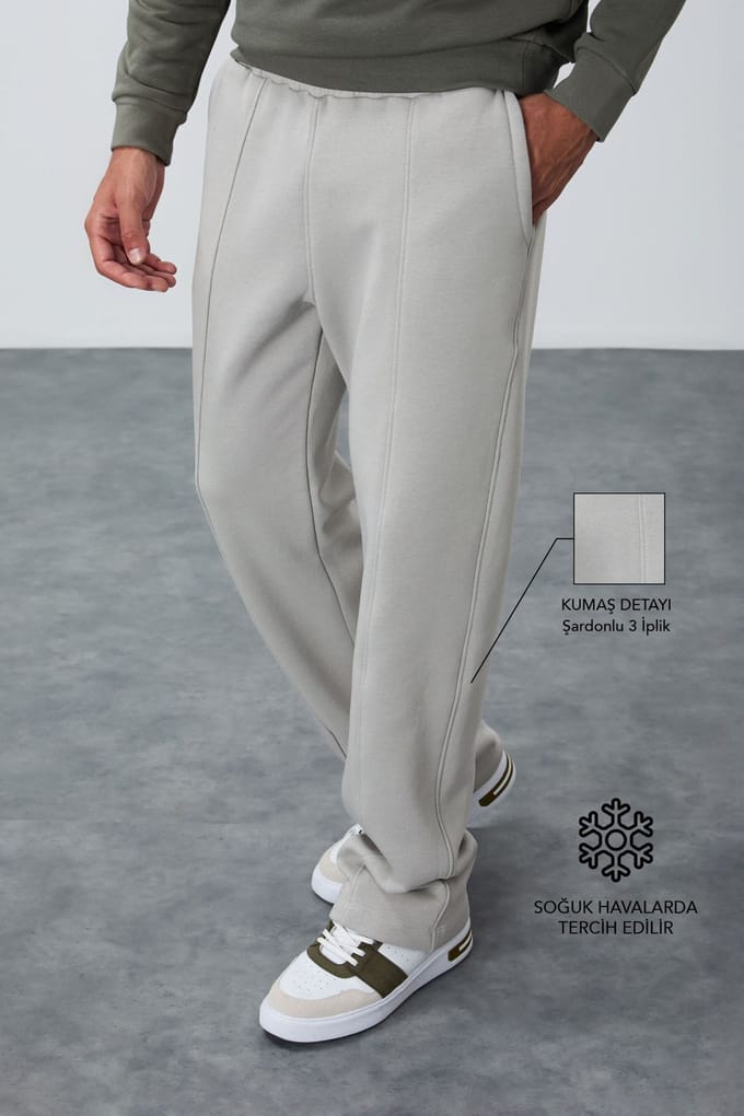 Heren Regular Fit Katoen-Polyester Trainingsbroek