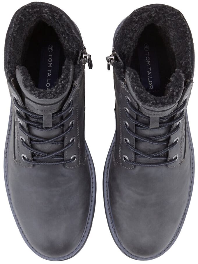 Tom Tailor Denim - Waterdichte laarzen met voering - Maat 44 - coal
