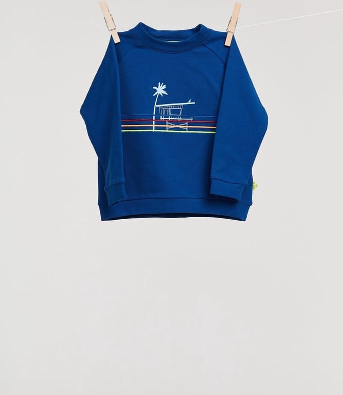 Billie-Ray x Woody - Unisex Sweater - Blauw - 3/6 maand