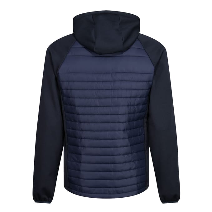 Regatta Heren Navigate Hybride Hooded Jacket (Marine/Seal Grijs)