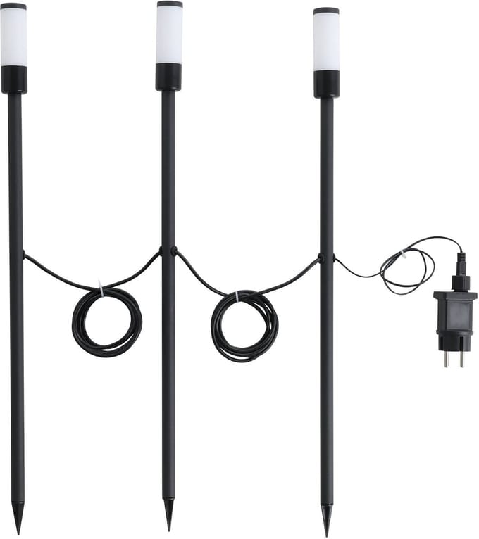 EGLO Zancaro Grondpin Buiten - LED - 60 cm - Zwart/Wit