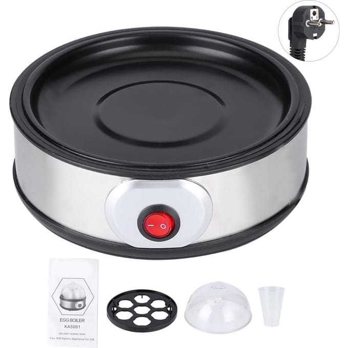 Mini Multifunctionele Eierkoker Roestvrij Staal Kleine Ontbijtmachine black
