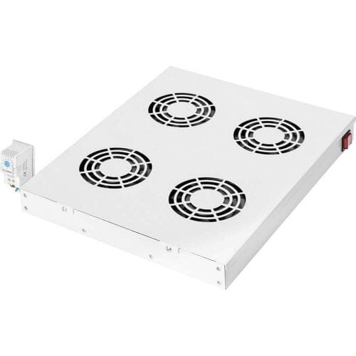 Digitus DN-19 FAN-4-HO 19 inch 4 x Ventilator voor patchkast Met schakelaar Grijs