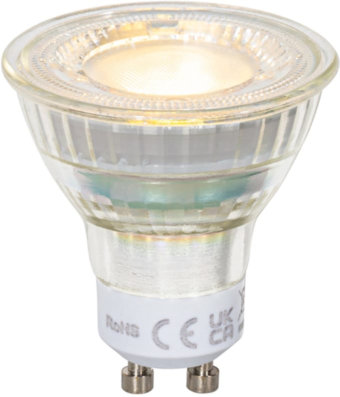 LUEDD GU10 50mm LED lamp helder 2.5W 450 lm 2700K
