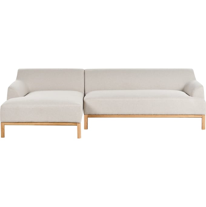 SOSJO - Hoekbank - Lichtbeige - Rechtszijdig - Polyester