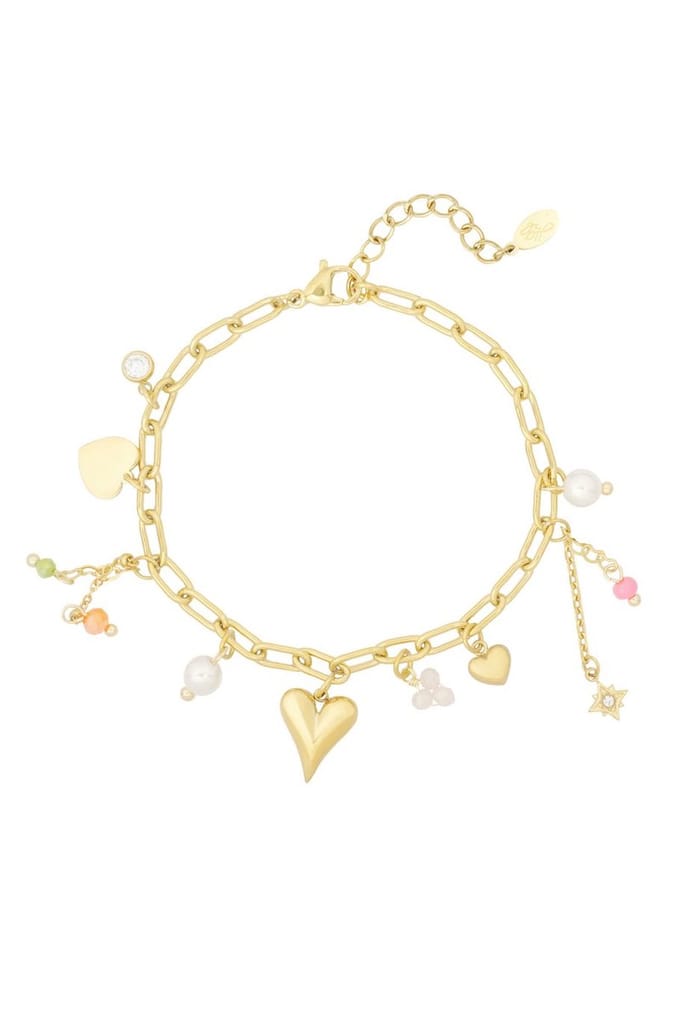 Bedelarmband amore color