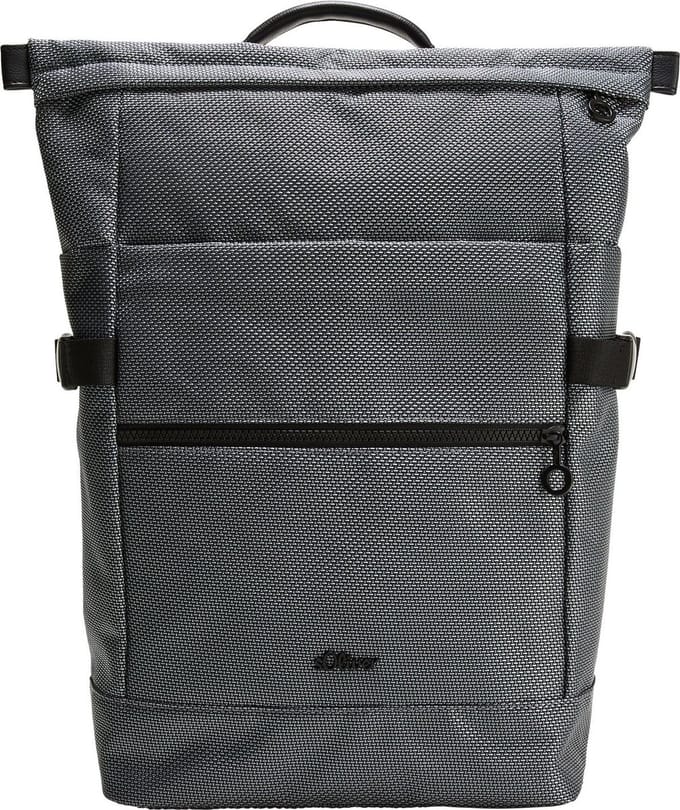 s.Oliver Laptop rugzak Rugzak met laptopvak Backpack Grey / Black Grijs