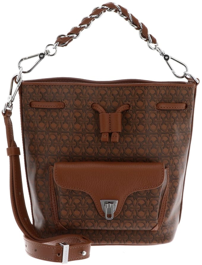 COCCINELLE schoudertas Beat Gen.Co.Mo Bucket Bag Multi Cognac / Cognac bruine