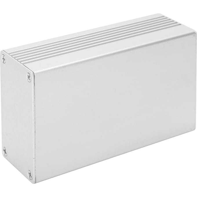 Boîtier en aluminium, boîtier de jonction intégré, boîtier de projet électronique, gris