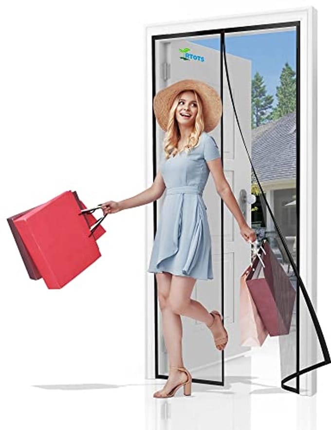 Magnetische Deurhor 120 x 255 cm – Duurzaam en Winddicht met Handsfree Toegang