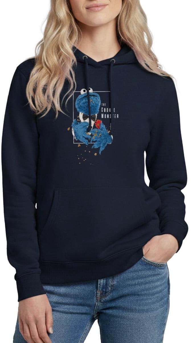 Sesamstraat Koekiemonster The Cookie Monster Hoodie Dames