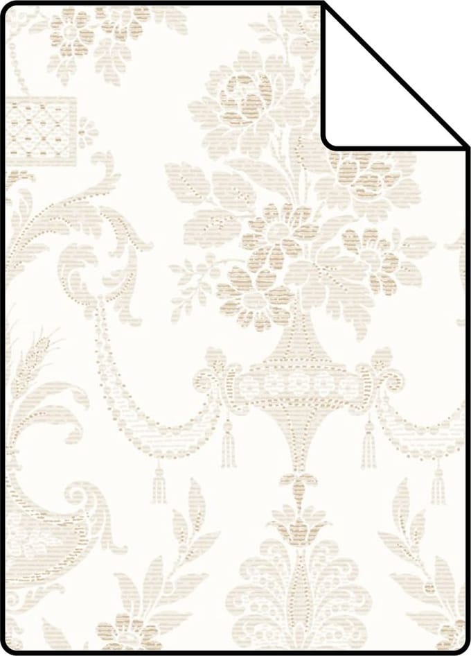 Proefstaal Origin Wallcoverings behang ornamenten wit - 26,5 x 21 cm - 326134-S