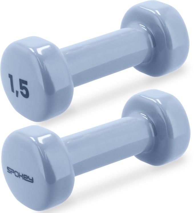 Spokey SHAPE Dumbbells - Blauw - Gietijzer met vinyl coating - 2x 1,5 kg