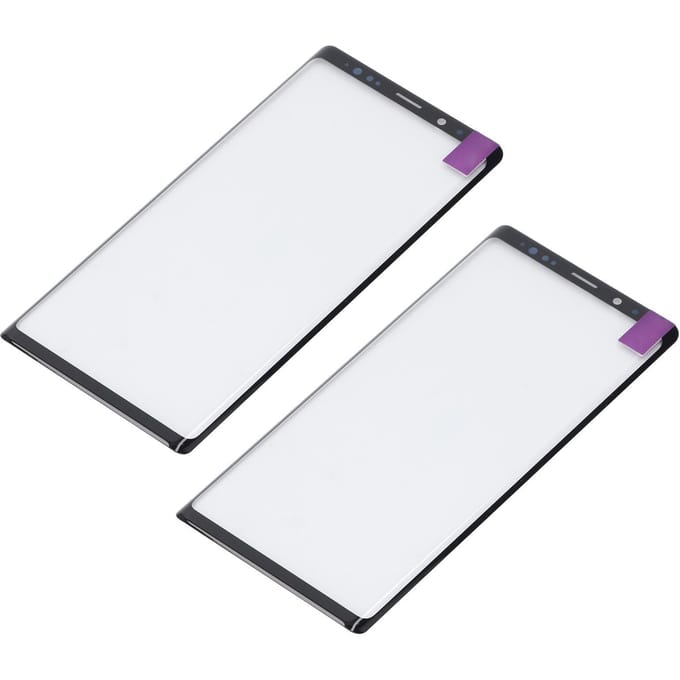 2 STUKS Buitenste Scherm Vervanging voor Galaxy Note 9 Telefoon Buitenste Glas Scherm met OCA white