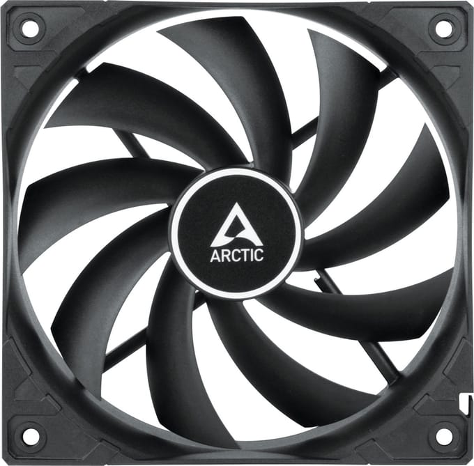 Arctic F12 PWM PST (Zwart) - Case ventilator - 120mm - Black - 23 dBA
