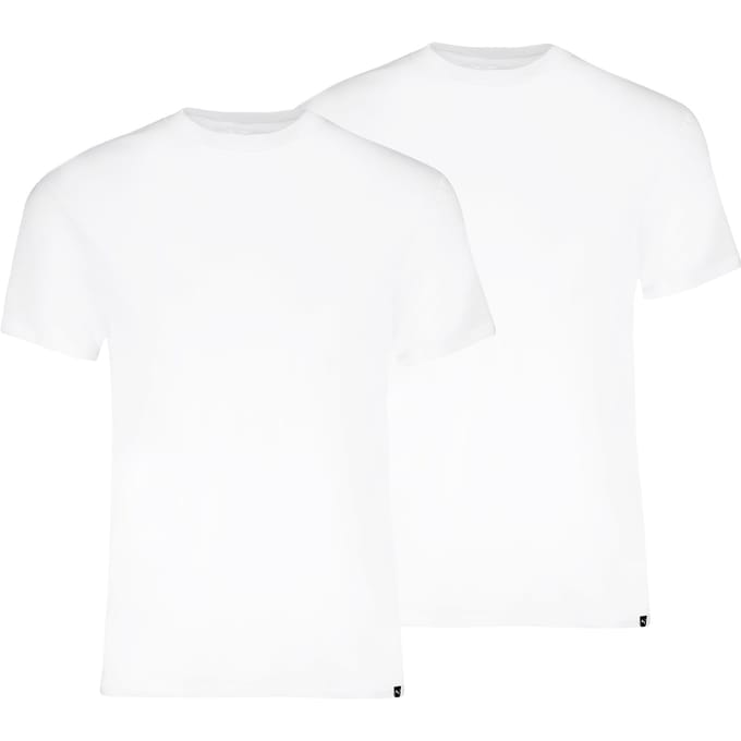 Everyday ronde hals T-shirt 2-pack – White – L