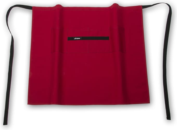 Schort Prof. Bistro, 4 zakken, 105x85 cm, rood