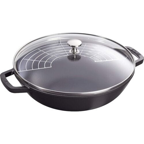 STAUB gietijzeren wokpan - 30 cm, grafiet/grijs