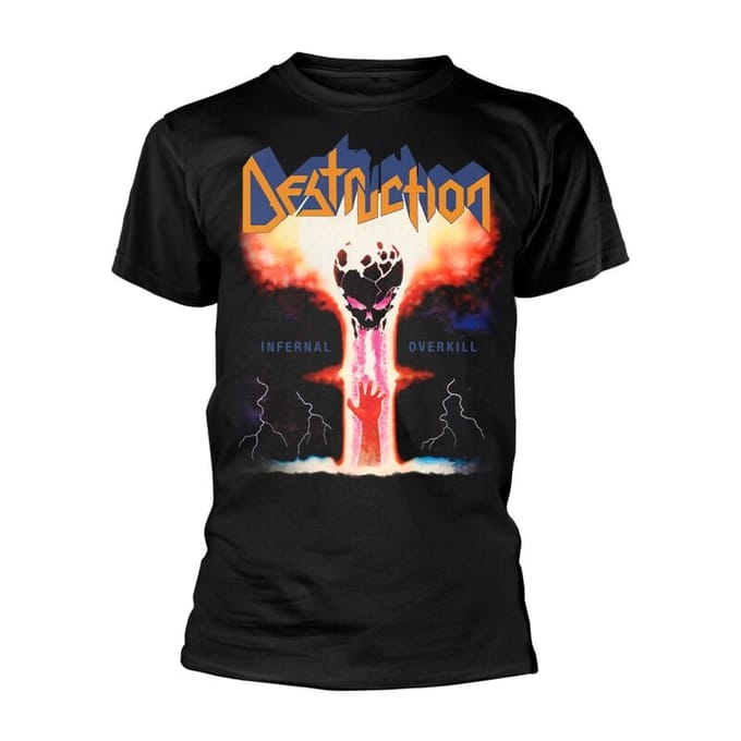 Destruction Heren Tshirt -L- Infernal Overkill Zwart