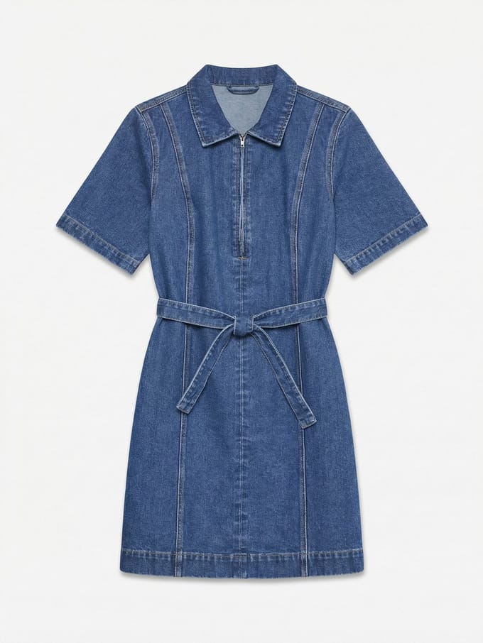 Vero Moda Denim jurk VMLOUISE Korte jurk