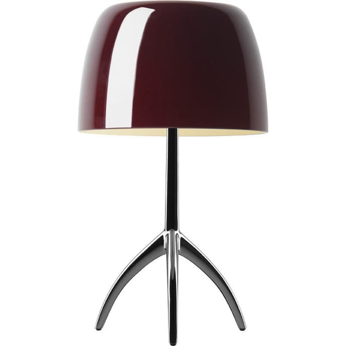 Foscarini - Lumiere piccola tafellamp - ciliegia - dimbaar - Alluminio - rood