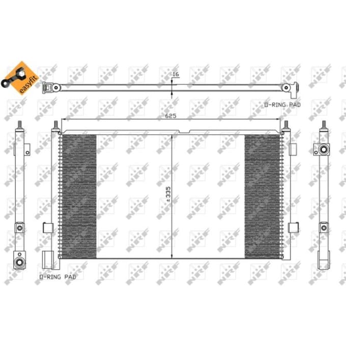 Condensor, airconditioning NRF 35591