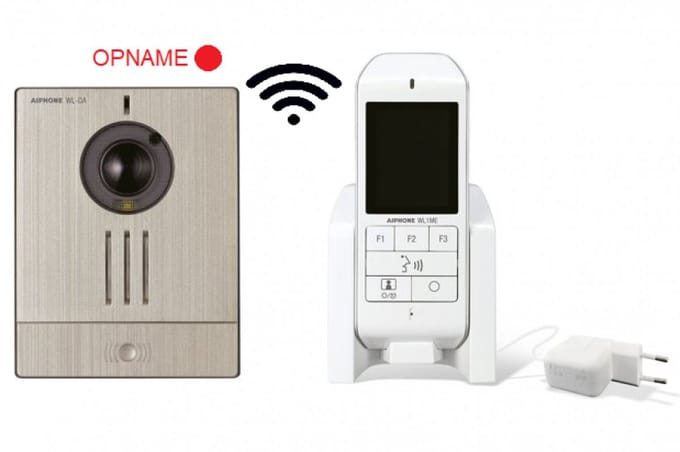 Draadloze deurbel met camera via DECT technologie - batterijen inbegrepen