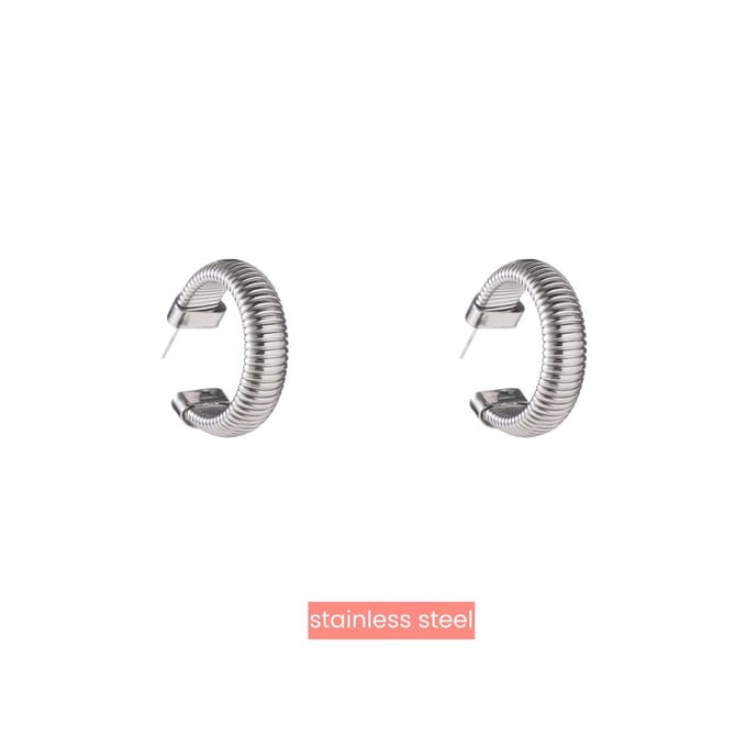 Go Dutch Label Oorringen Spring Hoop Zilver