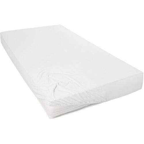 Primera Jersey hoeslaken (wit, 90-100 x 200 cm)
