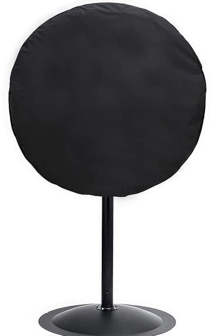 Dailygoods - Waterdichte Ventilatorhoes voor Buiten, Zwart Polyester