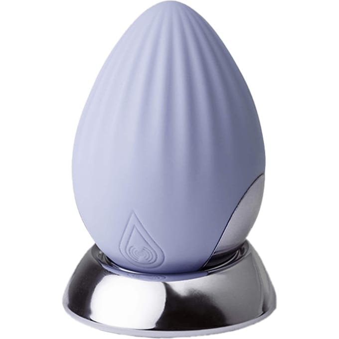 NIYA 4 - Oplegvibrator - Intieme Massager - Met Verlicht Docking Station - Lichtblauw