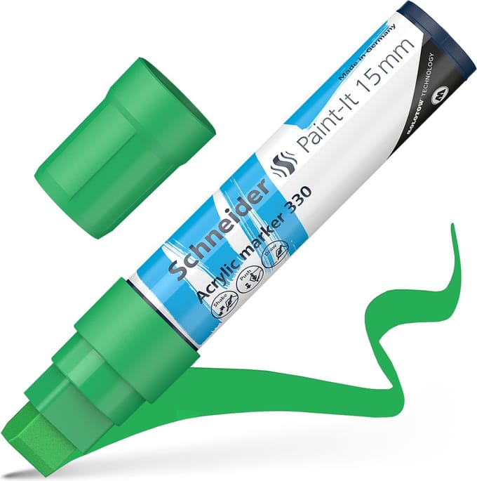 Schneider acrylmarker - Paint-It 330 - schrijfbreedte 15mm - groen - S-120304