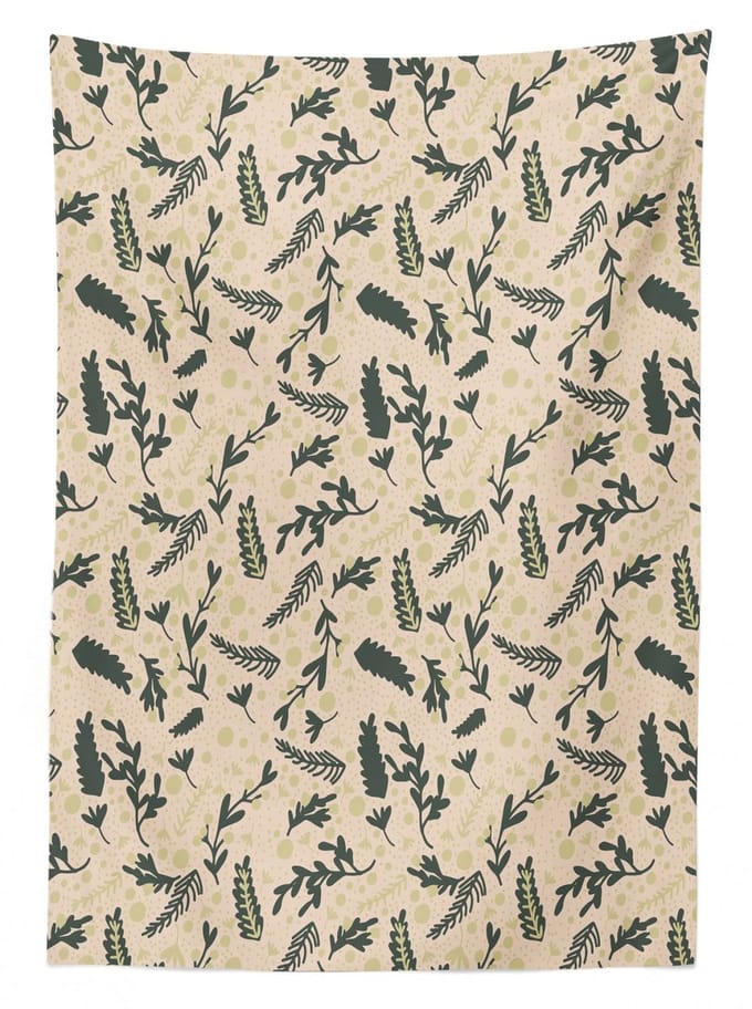 ABAKUHAUS Bloemen Tafelkleed – 140x170 cm – Satijn, Wasbaar