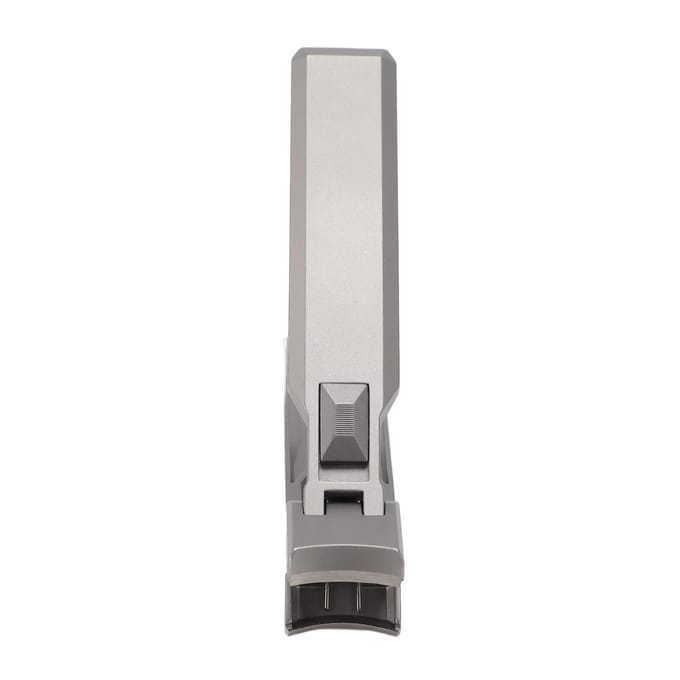 Coupe-ongles en acier inoxydable, ouverture large, bouton-poussoir, anti-éclaboussures, bouche plate gray