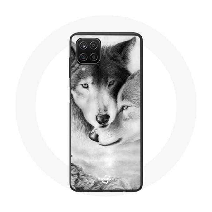 Samsung Galaxy A12 hoesje Wolf Duo dieren