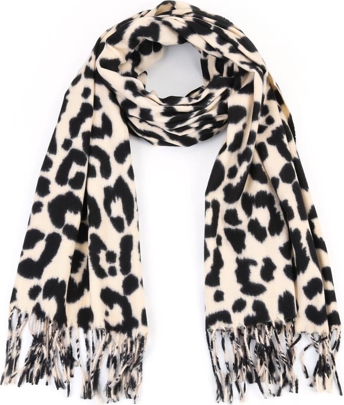 Sjaal - Winter/Herfst - Cheetah / Panter - Warm & Zacht - Beige