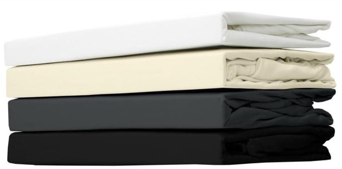 Hoeslaken Jersey Katoen - Boxspring Ecru - 80x200 - 100% Katoen - Oeko-Tex gecertificeerd
