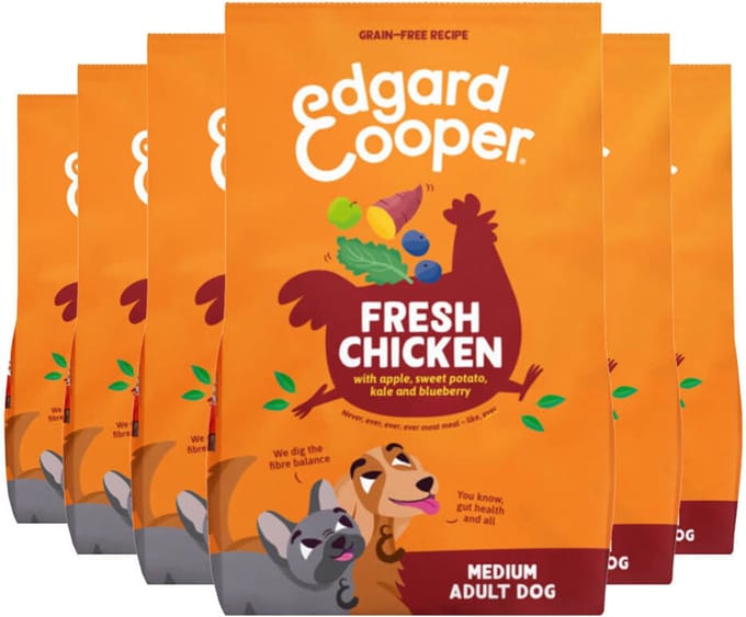 Edgard & Cooper Hondenvoer Droog Kip Medium - 6 x 1 kg - Voordeelverpakking