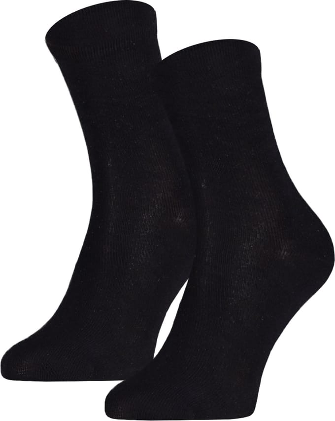 Katoenen kindersokken effen – Black – 23-26