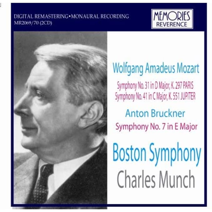 CD MOZART, BRUCKNER - Munch Dirigent Boston Symphony Moz Niet Japan Klassiek Gebruikt