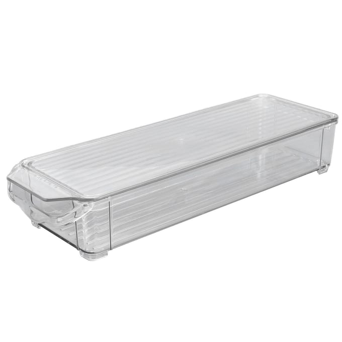 Transparante Opbergbak Grote Capaciteit Transparant Voedselveilig Plastic Multifunctioneel Draagbaar Duurzaam
