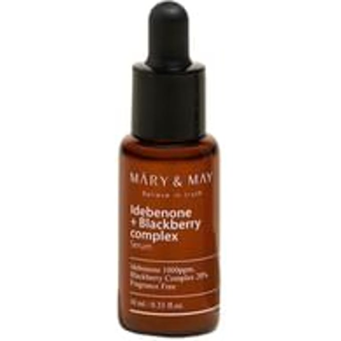 Mary&May Idebenone + Blackberry Complex Serum - Gezichtsserum met Idebenone & Braam - Verzorgend en Hydraterend - 10 ml