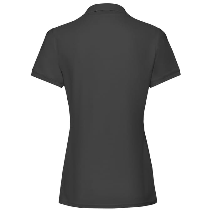 Fruit of the Loom Dames/Dames Premium Effen Poloshirt (Zwart)