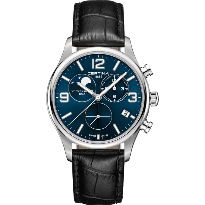 Certina DS-8 C0334601604700 DS-8 Chronograph Moonphase Horloge