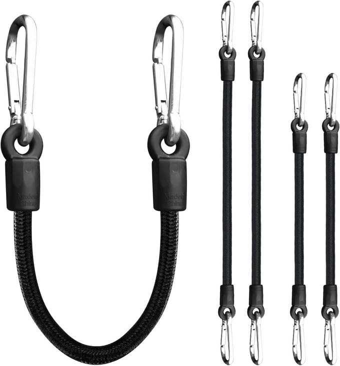 4x Stevige Spanbanden met Haak voor Bagage en Buitenactiviteiten